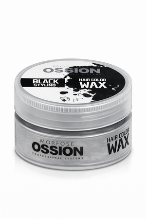 Morfose Ossion Hair Color Black Styling Wax 100 g - Hairwaxshop