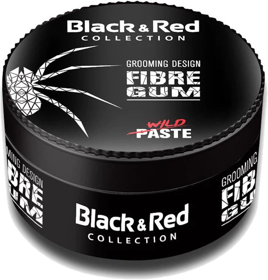 Black & Red Collection Fiber Gum Spider Hair Wax 100ml
