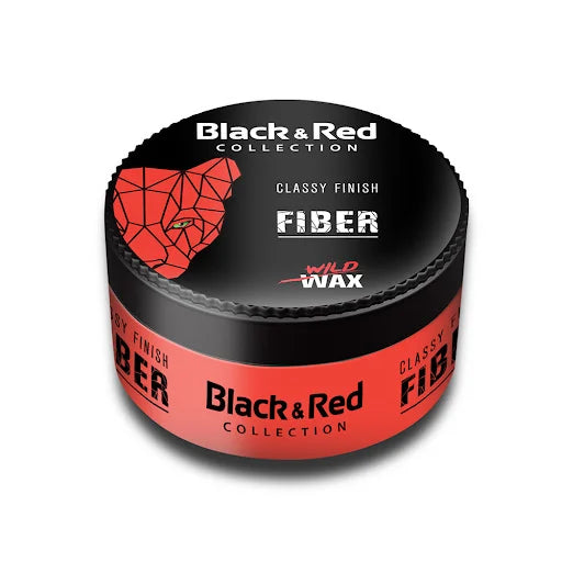 Black & Red Fiber Hair Wax 150ml