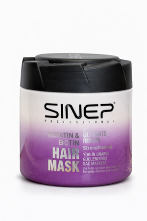 Sinep Keratin and Biotin Ultimate Repair Strengthening Hair Mask 400 ml - Hairwaxshop