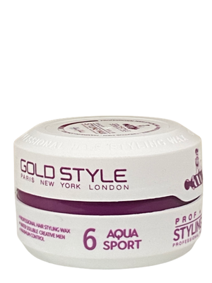 Gold Style 6 Aqua Sport Hair Styling Wax 150 ml