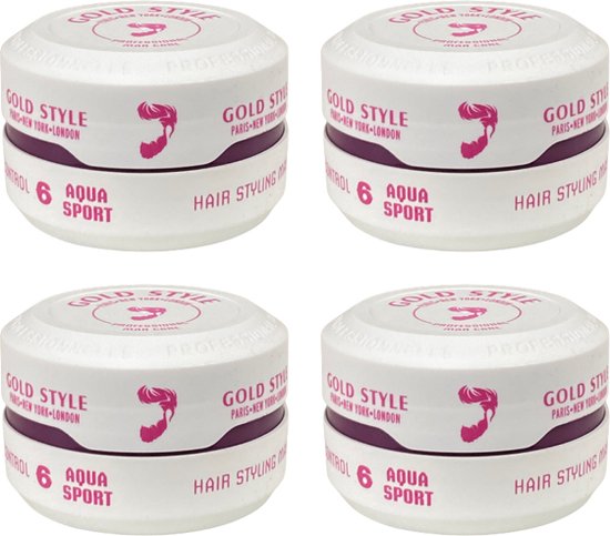 Gold Style Hair Styling Wax- Gold Style Aqua Sport 4 pieces