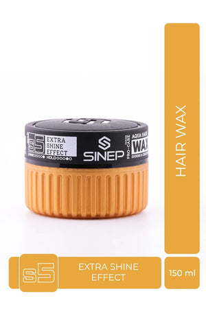 SINEP Aqua Hair Wax Extra Shine Effect S5 – Gold 150ml - Hairwaxshop