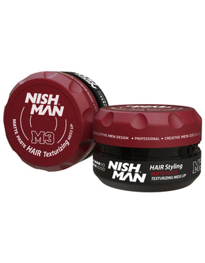 Nish Man Matte Styling Texturizing Mess Up 100 ml - Barber Products