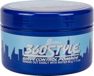 S-Curl 360 Style Wave Control Pomade - Barber Products