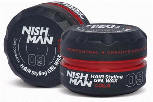 Nish Man Hair Styling Gel Wax Cola 150 ml - Barber Products