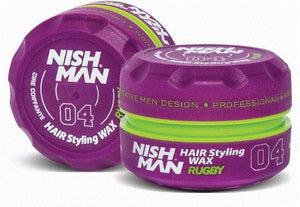 Nish Man Hair Styling Wax Rugby 150 ml - Barber Products