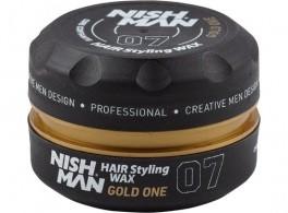 Nish Man Hair Styling Wax Gold One 150 ml - Barber Products