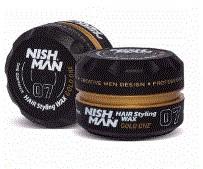 Nish Man Hair Styling Wax Gold One 150 ml - Barber Products