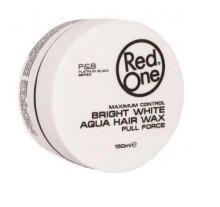 Red One Maximum Control Bright White Aqua Hair Wax Full Force 150 ml - Barber Products