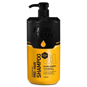 Nishman Pro Salt&Paraben Free with Keration Complex Shampoo 1250 ML - Barber Products