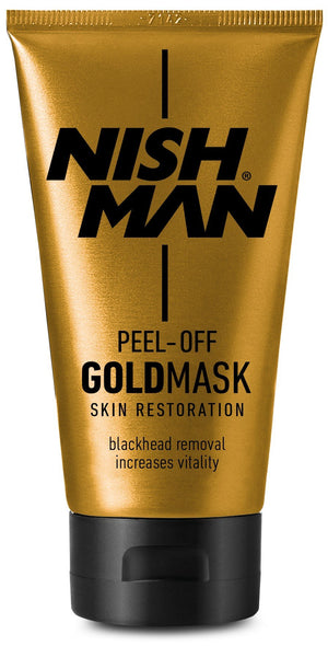 Nishman Peel Off Gold Mask Acne-Blackhead Removal150 ml - Barber Products