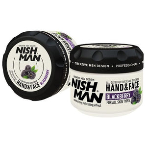 NISHMAN Hand and Face Cream Blackberry 300 ml - Barber Products