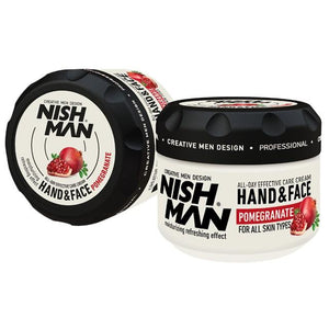 NISHMAN Hand&Face Cream Pomagranate 300 ml - Barber Products