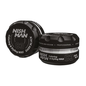 Nishman Coloring Wax C3 Dark Black 150 g - Barber Products