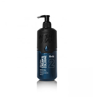 Nishman After Shave Cream & Cologne 2in1 02 Arctic Blue 400 ml - Barber Products